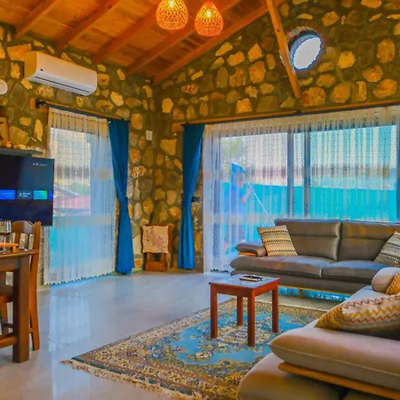 Luxury Stone House With Indoor - Outdoor Pools, Turkish Bath And Sauna In Fethiye Сasa de vacaciones Incirkoy