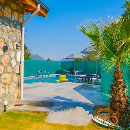Luxury Stone House With Indoor - Outdoor Pools, Turkish Bath And Sauna In Fethiye Incirkoy