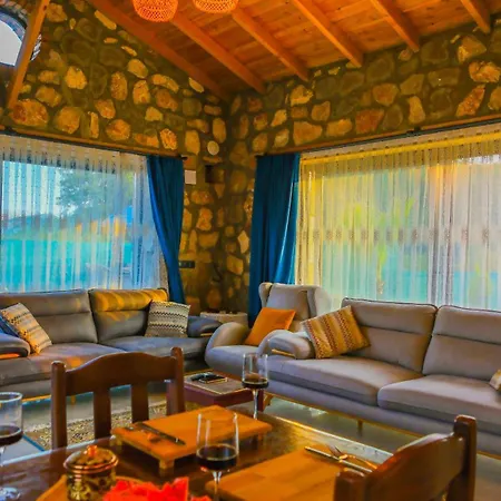 Luxury Stone House With Indoor - Outdoor Pools, Turkish Bath And Sauna In Fethiye *