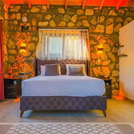 Luxury Stone House With Indoor - Outdoor Pools, Turkish Bath And Sauna In Fethiye Incirkoy