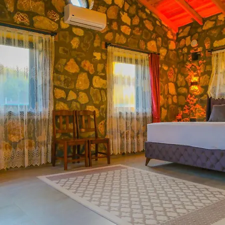 Luxury Stone House With Indoor - Outdoor Pools, Turkish Bath And Sauna In Fethiye Incirkoy