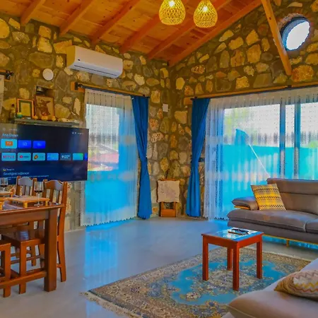 Luxury Stone House With Indoor - Outdoor Pools, Turkish Bath And Sauna In Fethiye Holiday home *