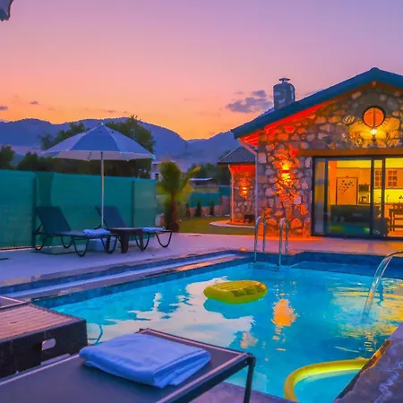 Luxury Stone House With Indoor - Outdoor Pools, Turkish Bath And Sauna In Fethiye *