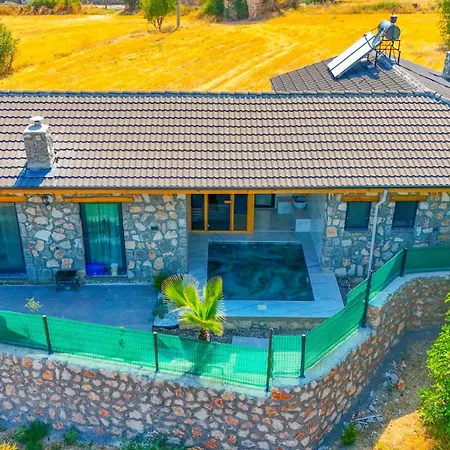 Luxury Stone House With Indoor - Outdoor Pools, Turkish Bath And Sauna In Fethiye Feriehus Incirkoy